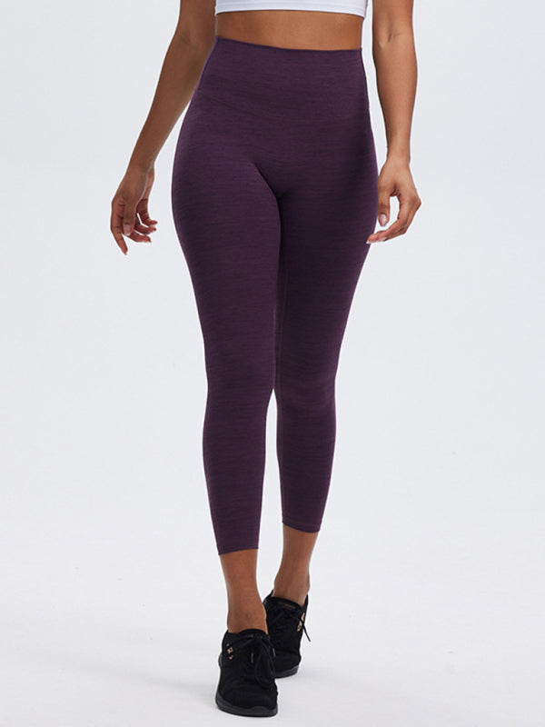 Fashionable sports yoga pants with high waist tummy control and butt lift peach butt fitness pants