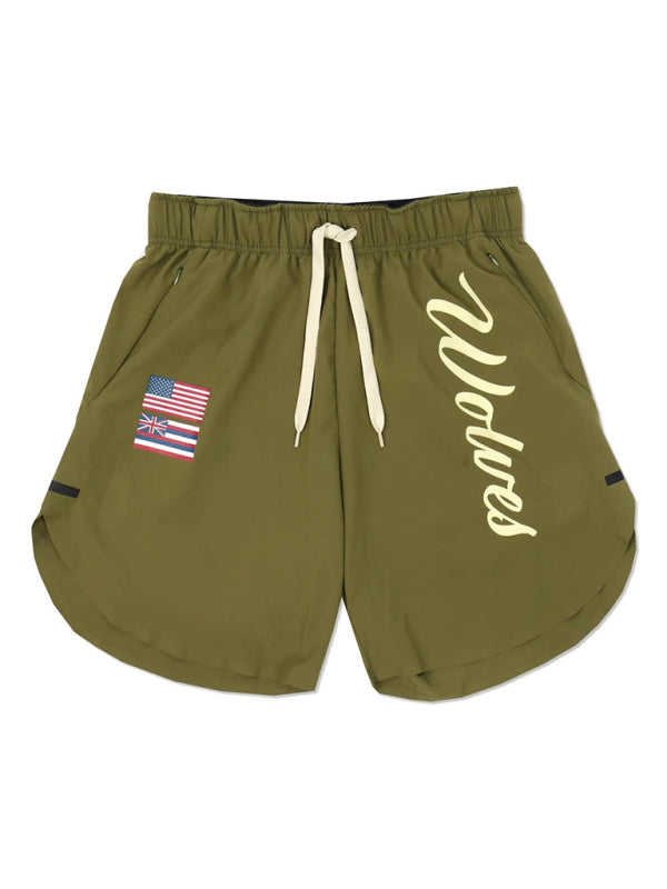 Fitness Leisure Running Breathable Sweat Pants - Olive green / S