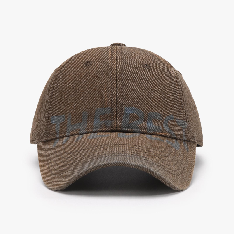 Graffiti letters fashion all-match cap outdoor curved brim soft top baseball cap - Coffee / FREESIZE