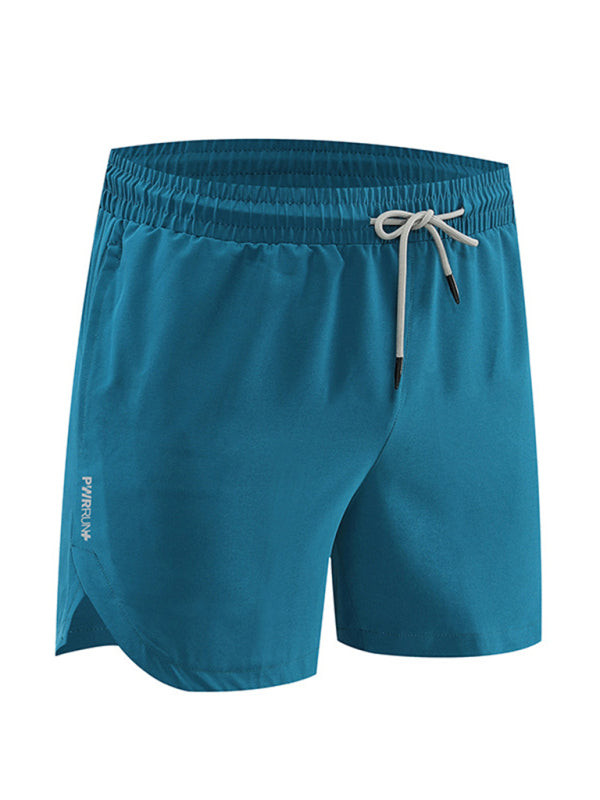 Men’s breathable loose version quick-drying running training three-quarter shorts