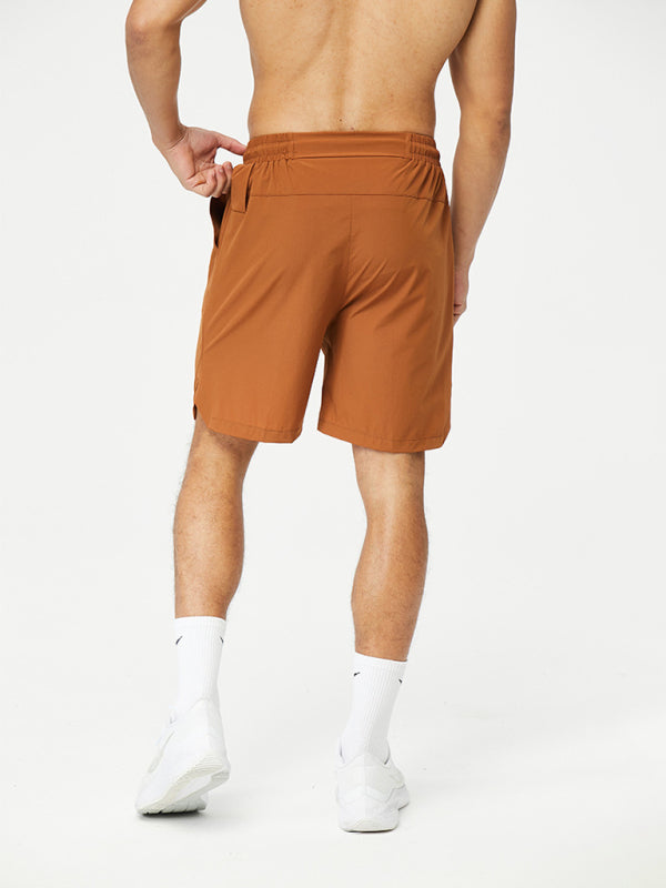 Men’s breathable loose version quick-drying running training shorts