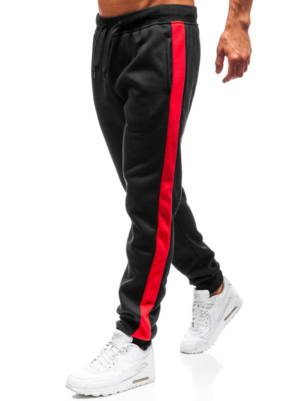 Men’s fashion casual stitching pencil trousers