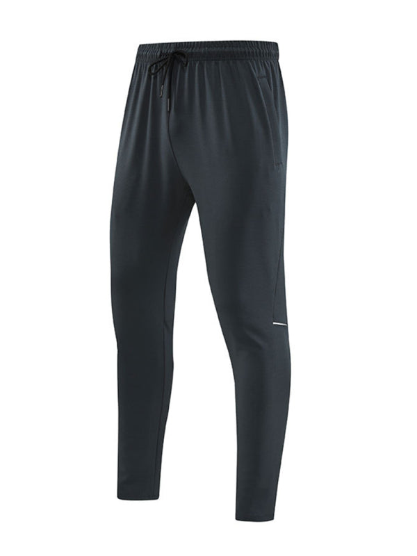 Men’s quick-drying elastic outdoor casual running fitness training trousers
