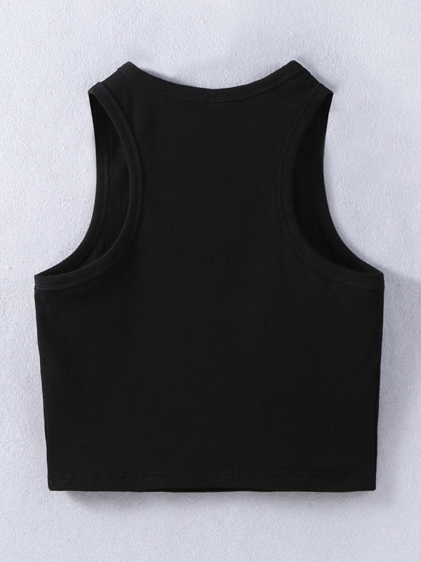 New street style INS trendy short vest women’s tops