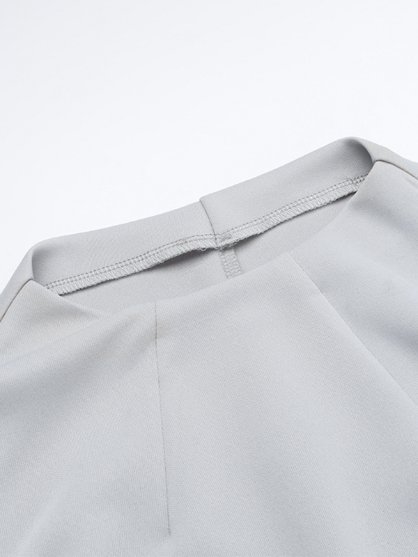 New Women’s Fashion Casual Versatile Pocket Cover Top Skirt Set