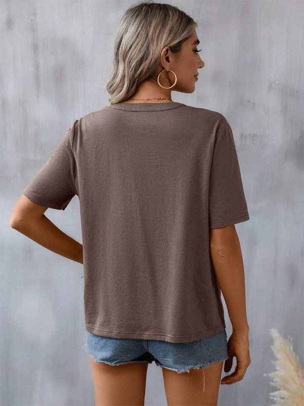 New women’s fashion embroidery stitching lace top