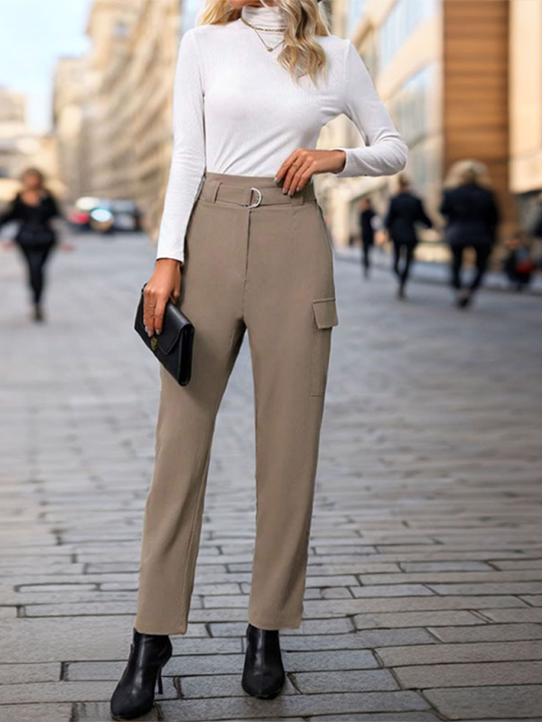 New women’s lace-up commuter pocket trousers