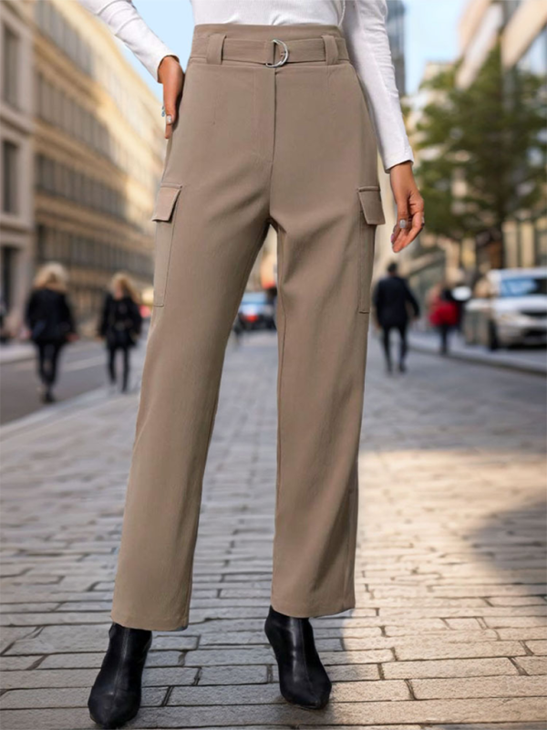 New women’s lace-up commuter pocket trousers