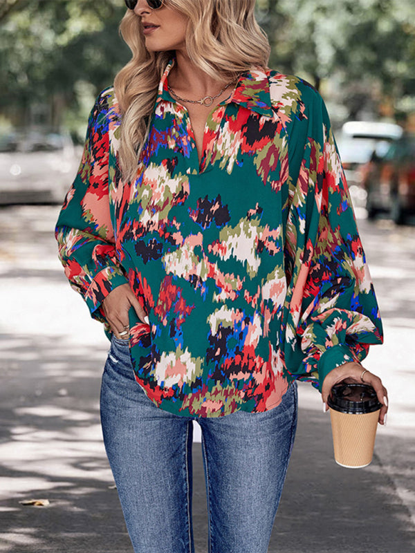 New women’s long sleeve printed shirt