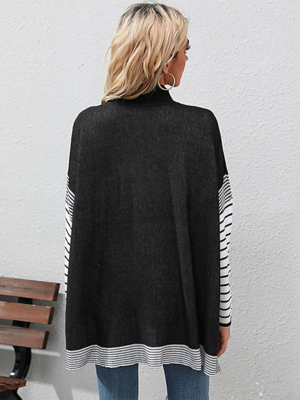 New women’s long sleeve striped sweater