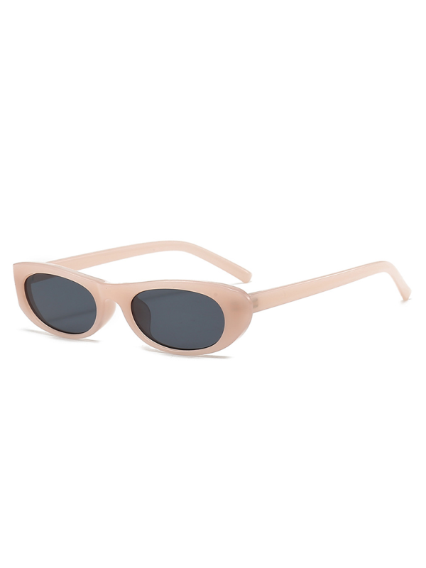New women’s oval sunglasses fashionable and versatile macaron color sunglasses