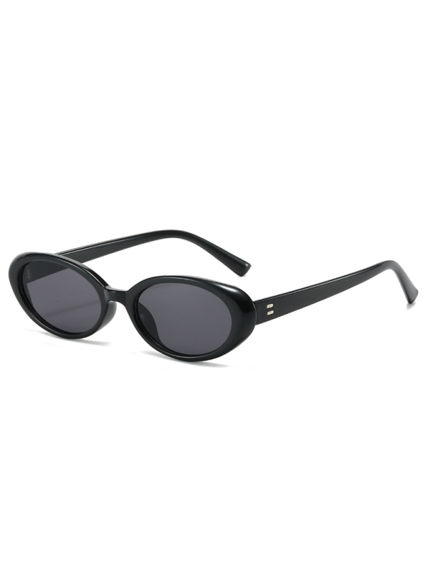 New women’s oval sunglasses fashionable and versatile macaron color sunglasses