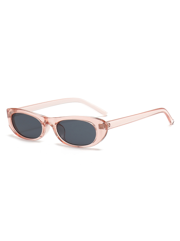 New women’s oval sunglasses fashionable and versatile macaron color sunglasses - Pattern7 / FREESIZE
