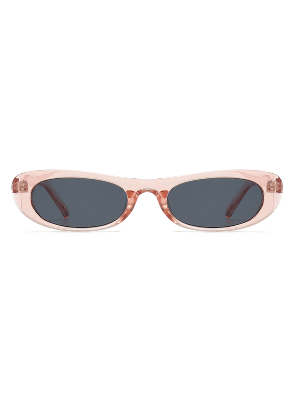 New women’s oval sunglasses fashionable and versatile macaron color sunglasses