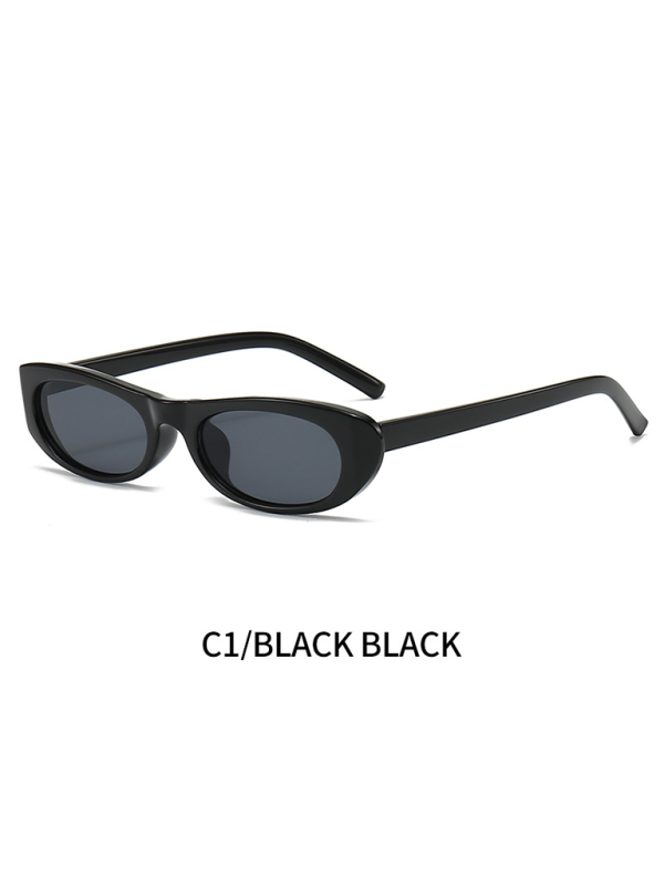 New women’s oval sunglasses fashionable and versatile macaron color sunglasses