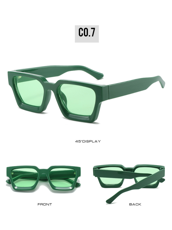 New women’s thick frame sunglasses trendy square frame sunglasses