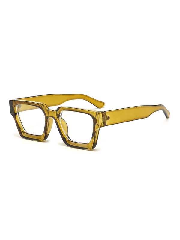 New women’s thick frame sunglasses trendy square frame sunglasses - Pattern10 / FREESIZE