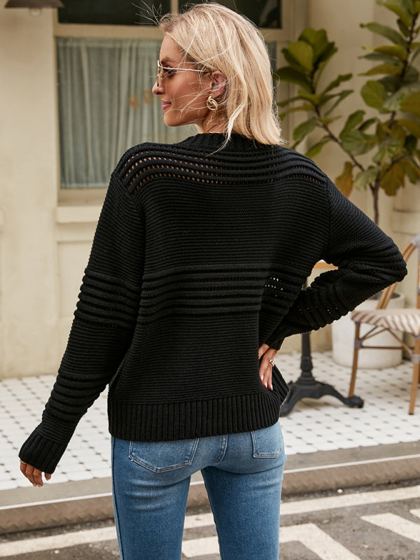 Pullover Sweater Striped Women’s Knitwear Fashion Sweater