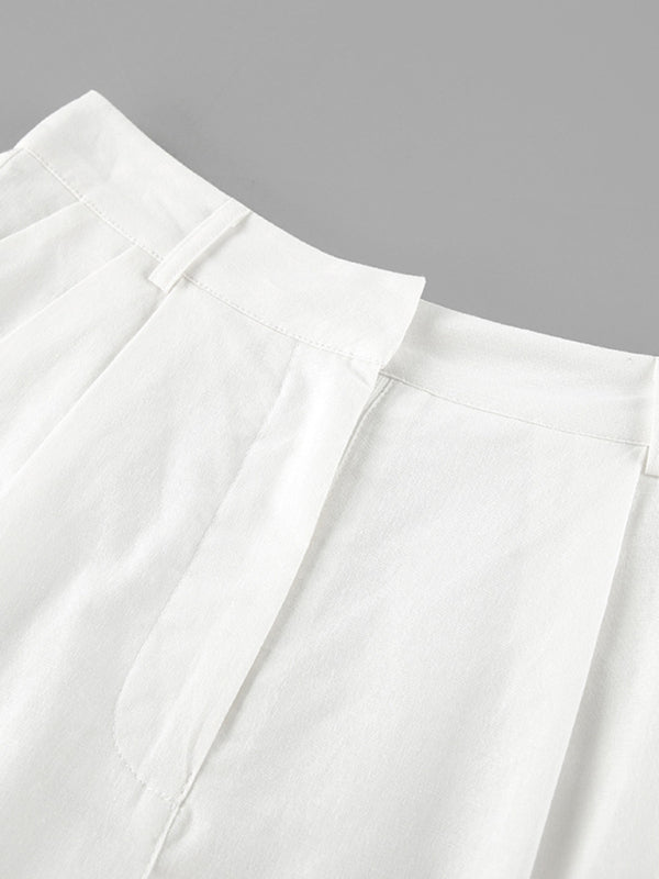 Suit Vest Suit Women’s Summer Casual Sleeveless Vest Shorts Two-piece Set