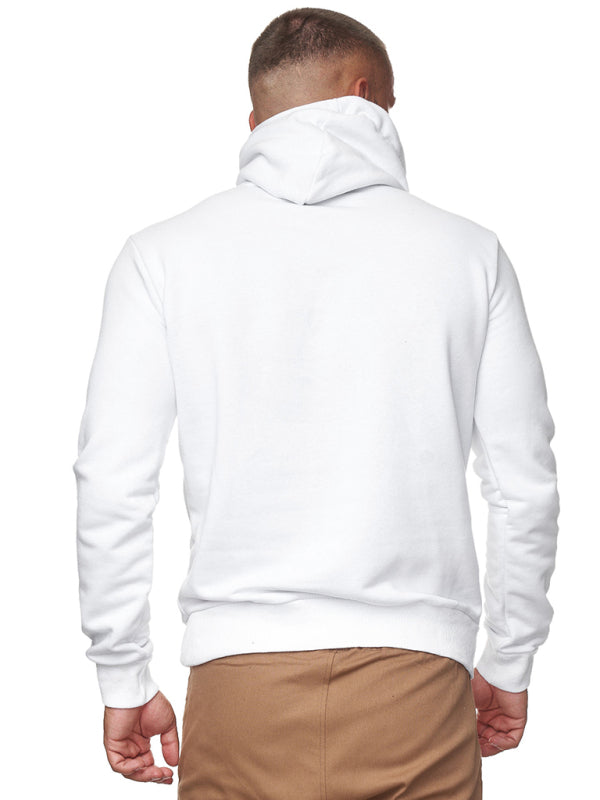 White hooded long sleeve sweatshirt for men from Sweatshirt Hooded Long Sleeve T-Shirt collection