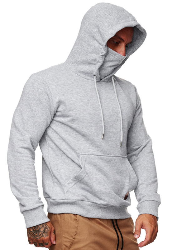 Gray hooded sweatshirt for men from Sweatshirt Hooded Long Sleeve T-Shirt collection