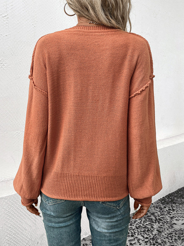 Women’s Casual Knit Acrylic Sweater Top