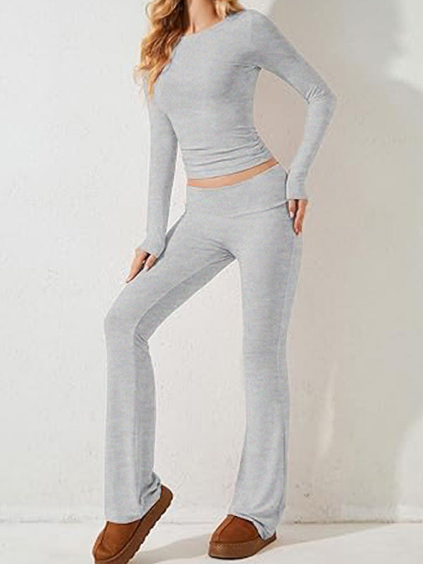 Women’s Casual Solid Color Fashion Slim Long Sleeve Suit