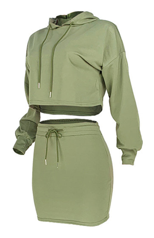 Women’S Casual Sports Sweater Suit Skirt