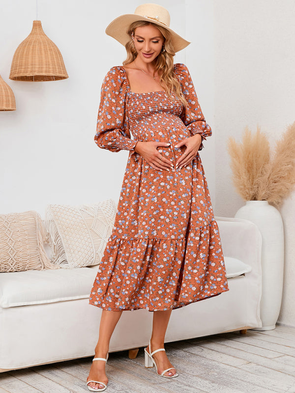 Women’s chiffon dress small floral dresses