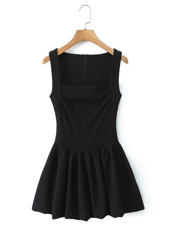 Women’s Fashion Hot Girl Suspender Puffy Dress