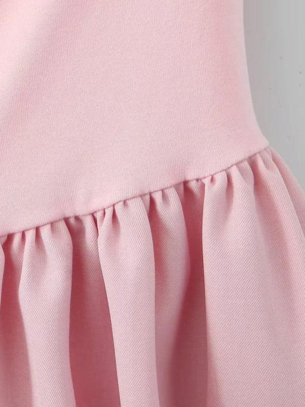 Women’s Fashion Hot Girl Suspender Puffy Dress