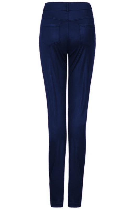 Women’s Fashion Pu Leather Feet Trousers