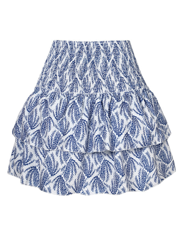 Women’s Fashion Ruffled Floral Half-length Pleated Skirt