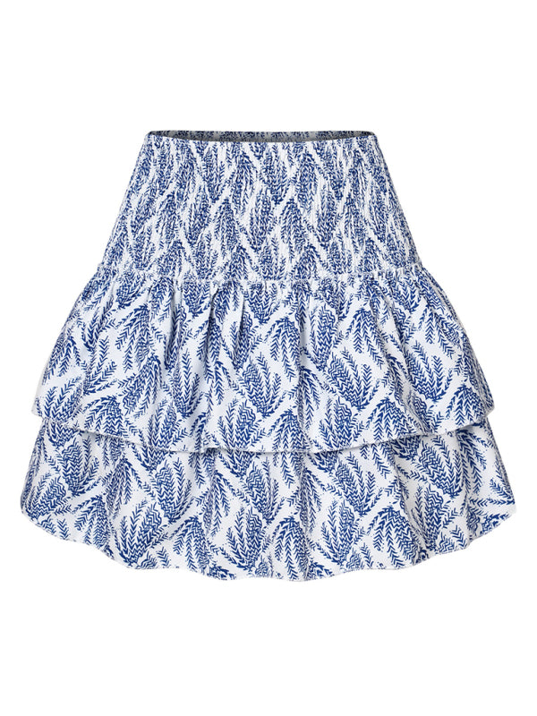 Women’s Fashion Ruffled Floral Half-length Pleated Skirt