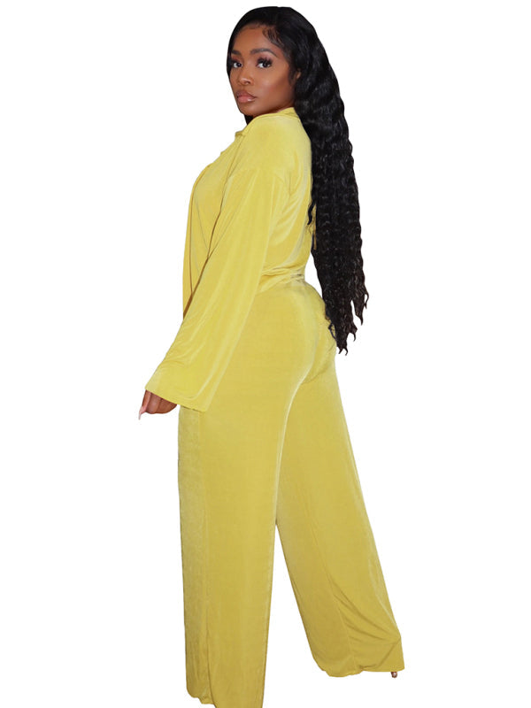Women’s fashionable casual velvet warm suit