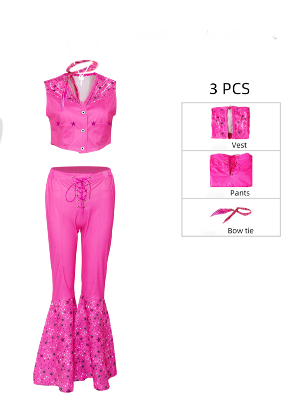 Women’s Knit Lace-Up Pants and Vest Set