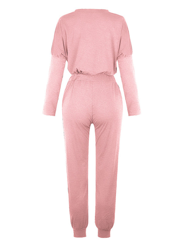 Women’s Knit Long Sleeve Pants Set