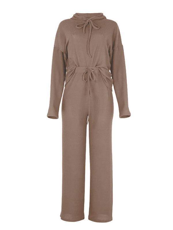 Women’s Long Sleeve Loose Hooded Casual Suit
