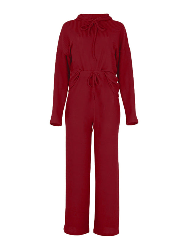 Women’s Long Sleeve Loose Hooded Casual Suit