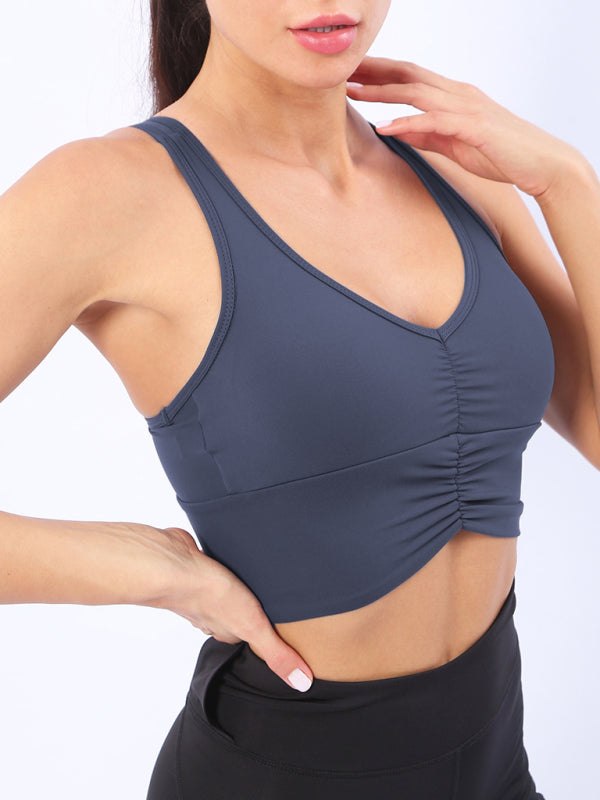 Women’s Medium Strength Shockproof Support Sports Bra - Grey / S