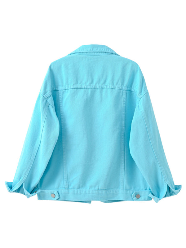 Women’s New Colorful Large Size Denim Jacket