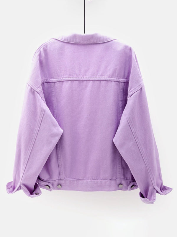 Women’s New Colorful Large Size Denim Jacket