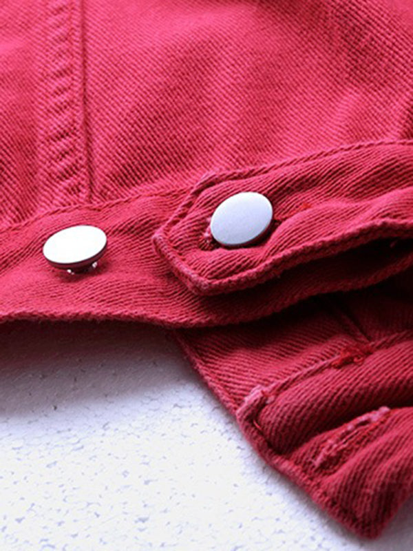 Women’s New Colorful Large Size Denim Jacket