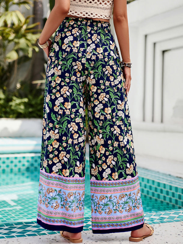 Women’s New Style Casual Printed Trousers - Champlain color / S