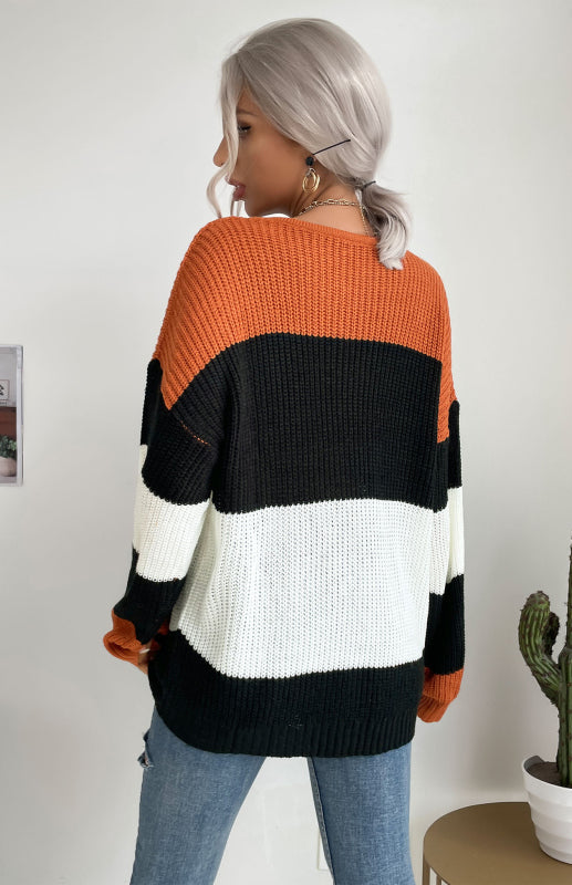 Women's pullover fashion trendy women's sweater top - Closther