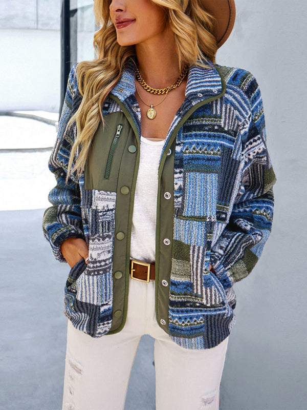 Women’s Raglan Long Sleeve Printed Jacket