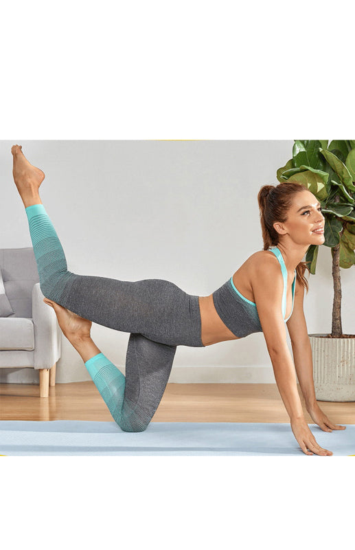 Women’s Seamless Breathable Moisture Wicking Bra Yoga Set