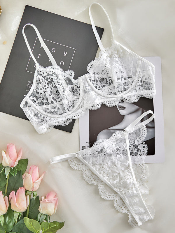 Women’s sexy lace see-through sexy lingerie sets