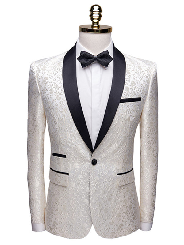 Women’s Solid Lapel Collar Blazer with Welt Pocket