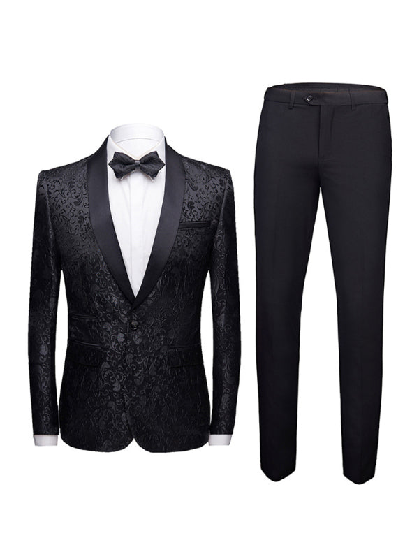 Women’s Solid Lapel Collar Blazer with Welt Pocket - Black / M